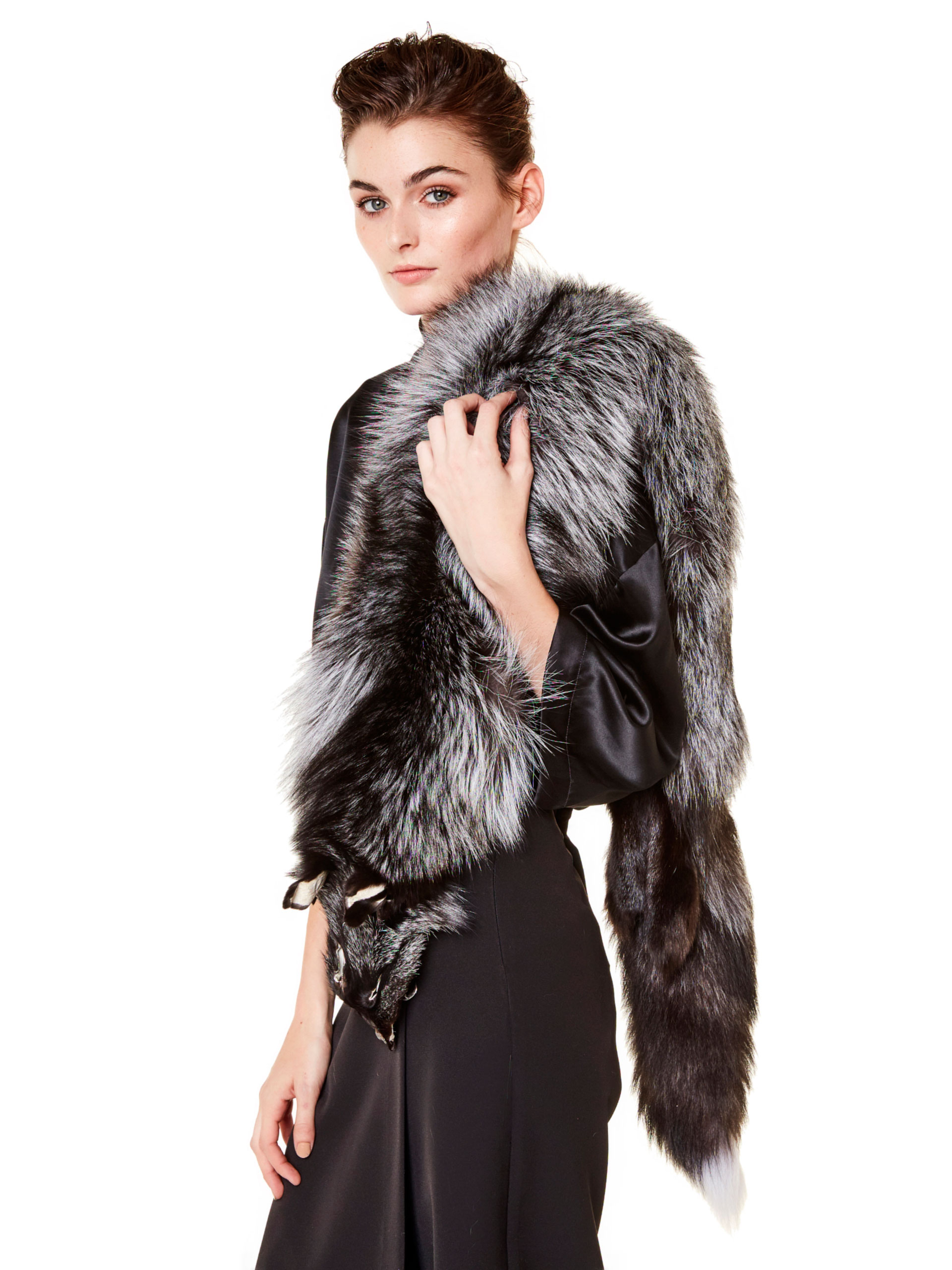 Silver Fox Fur Colar | AVANTI FURS Collection