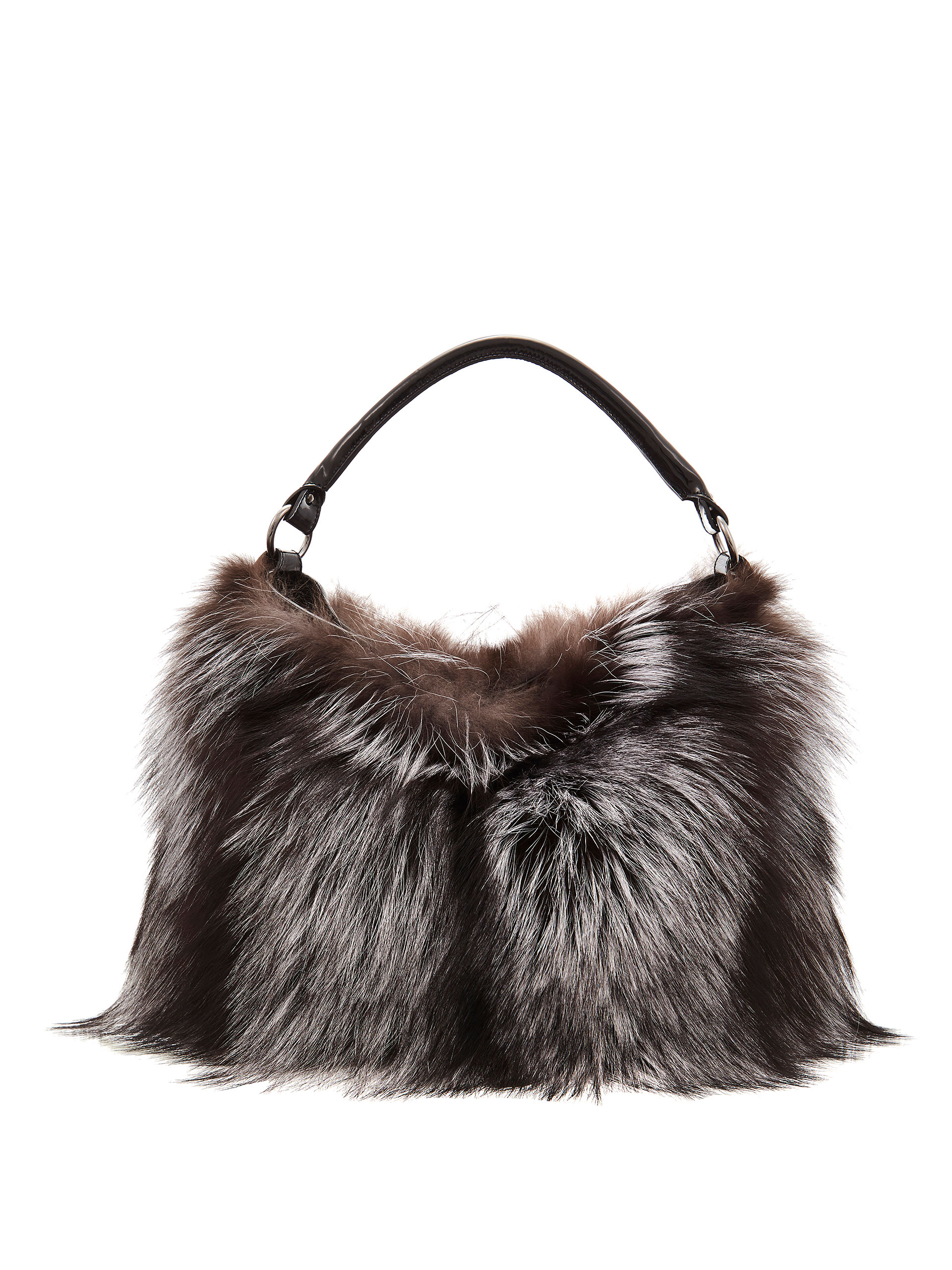 Silver Fox Fur Bag